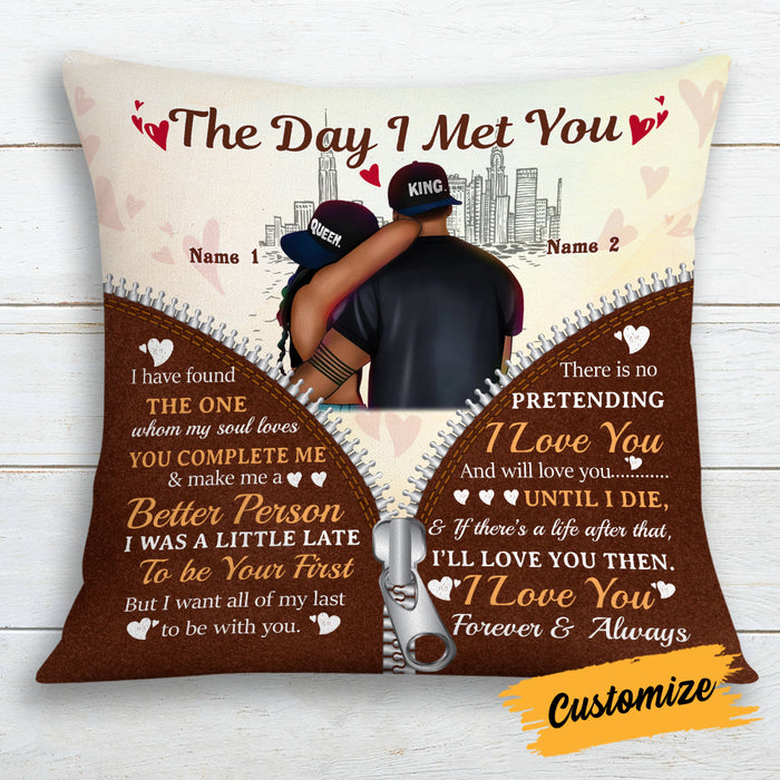 Personalized BWA Couple Pillow DB133 87O19 1