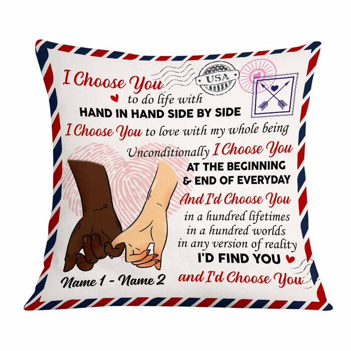 Personalized Couple I Choose You Pillow DB132 81O58 1