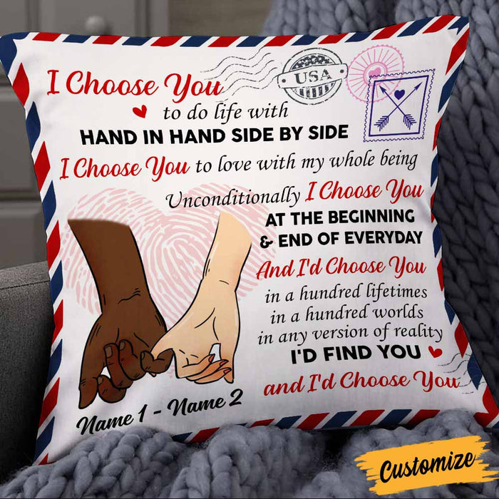 Personalized Couple I Choose You Pillow DB132 81O58 1
