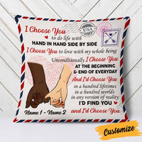 Personalized Couple I Choose You Pillow DB132 81O58 thumb 1