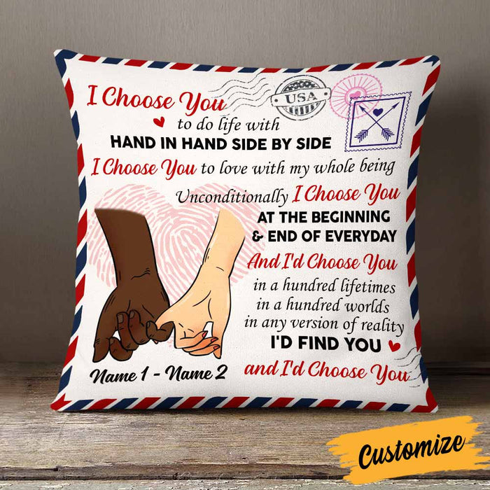 Personalized Couple I Choose You Pillow DB132 81O58 1