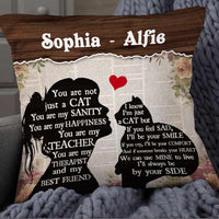 Personalized Cat Mom Conversation Pillow DB113 81O57 thumb 1