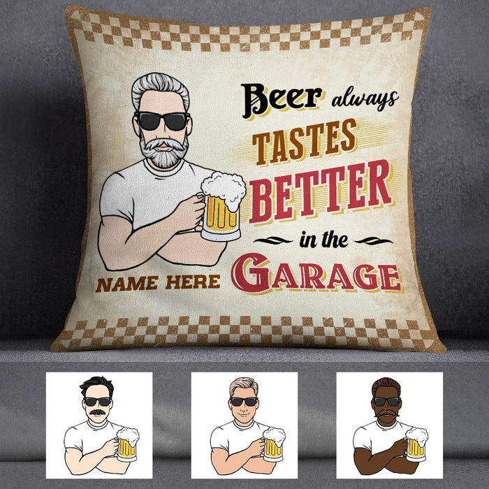 Personalized Thing Tastes Better In The Garage Pillow DB113 95O36 1