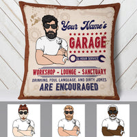 Personalized Garage Workshop Pillow DB113 26O19 thumb 1