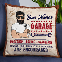 Personalized Garage Workshop Pillow DB113 26O19 thumb 1