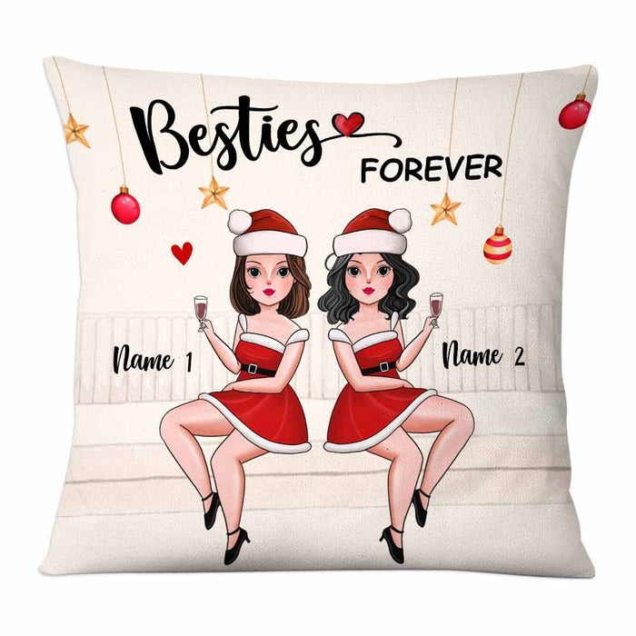 Personalized Friends Sisters Christmas Pillow NB93 30O58 1
