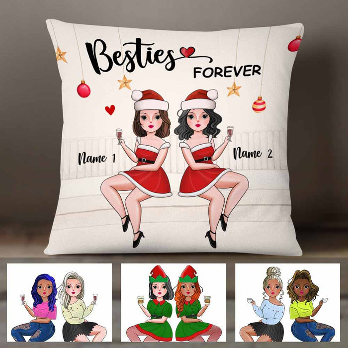 Personalized Friends Sisters Christmas Pillow NB93 30O58 1