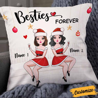 Personalized Friends Sisters Christmas Pillow NB93 30O58 thumb 1