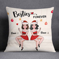Personalized Friends Sisters Christmas Pillow NB93 30O58 thumb 1