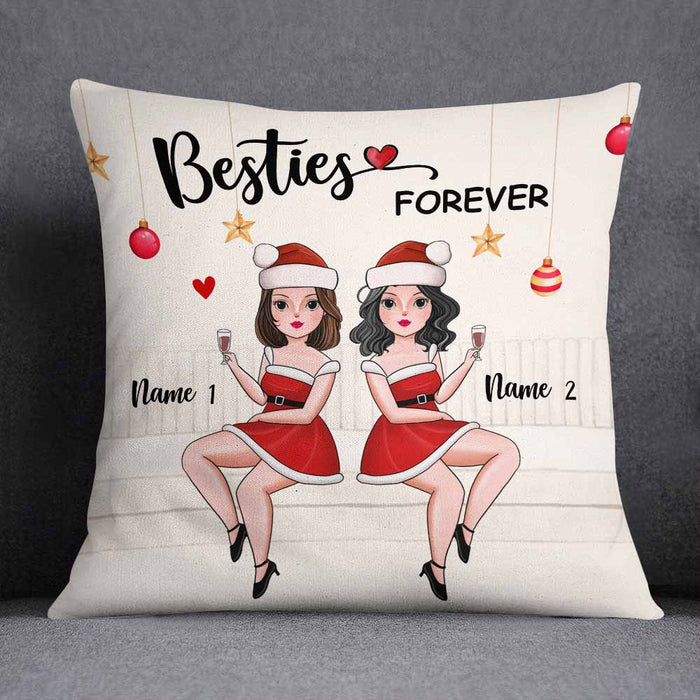 Personalized Friends Sisters Christmas Pillow NB93 30O58 1
