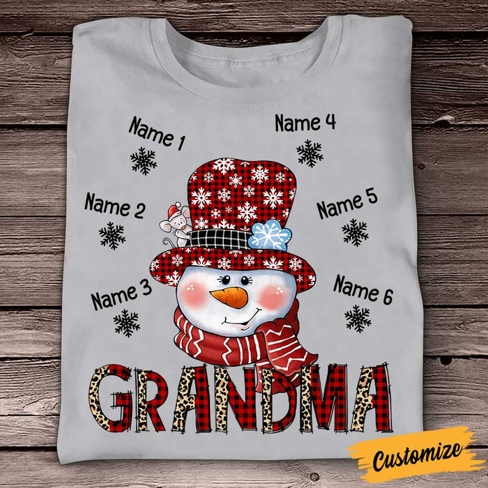 Personalized Grandma Christmas T Shirt NB19 30O58 1