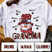Personalized Grandma Christmas T Shirt NB19 30O58 thumb 1