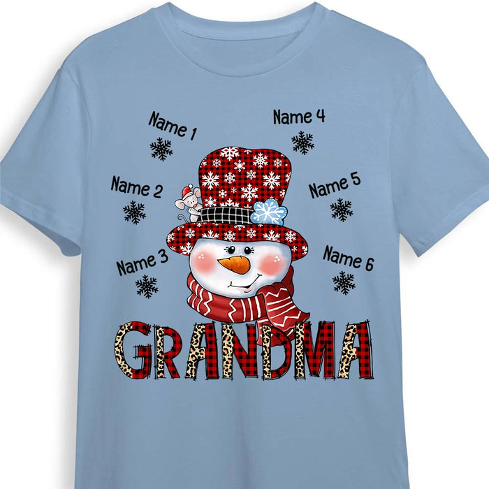 Personalized Grandma Christmas T Shirt NB19 30O58 1