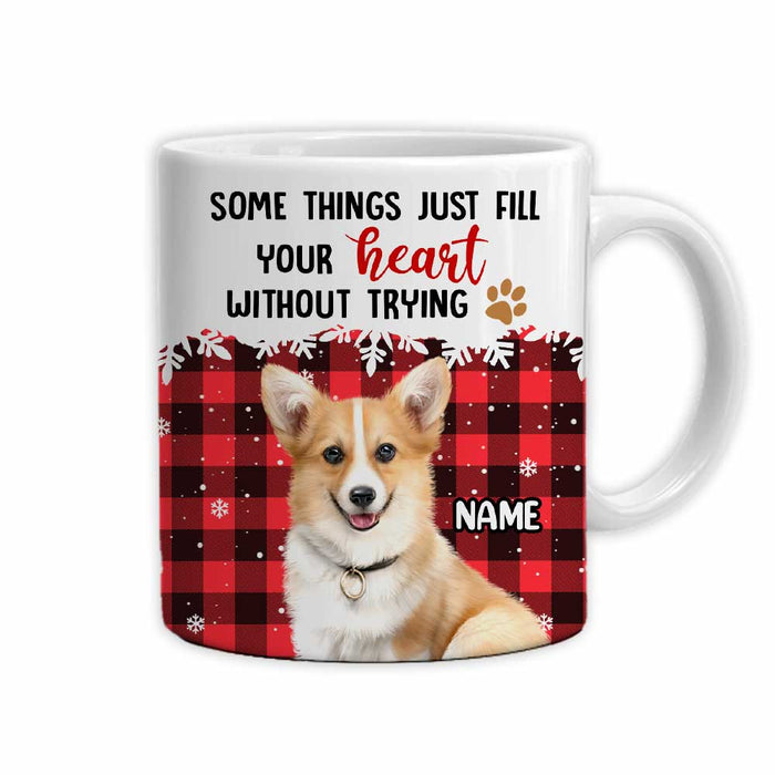 Personalized Dog Photo Christmas Mug NB22 95O47 1
