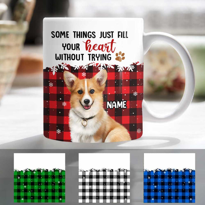 Personalized Dog Photo Christmas Mug NB22 95O47 1