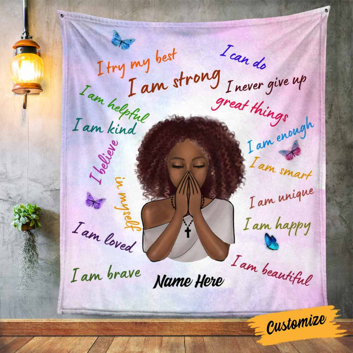 Personalized I Am BWA Blanket OB289 30O58 1