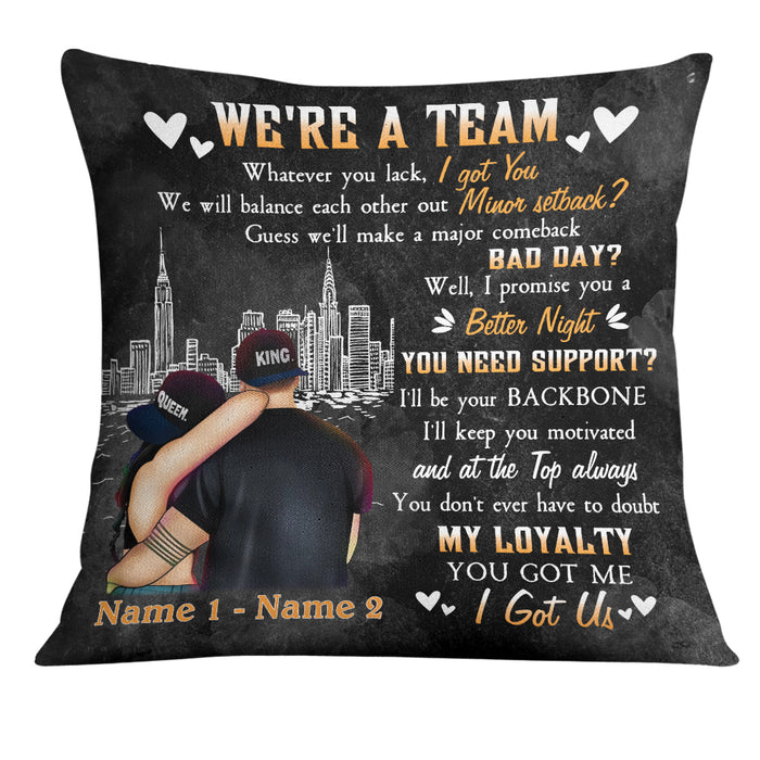 Personalized BWA Couple Pillow DB132 23O19 1