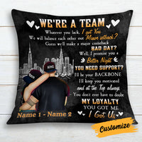 Personalized BWA Couple Pillow DB132 23O19 thumb 1