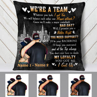 Personalized BWA Couple Pillow DB132 23O19 thumb 1