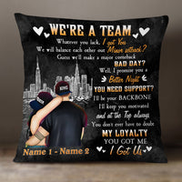 Personalized BWA Couple Pillow DB132 23O19 thumb 1