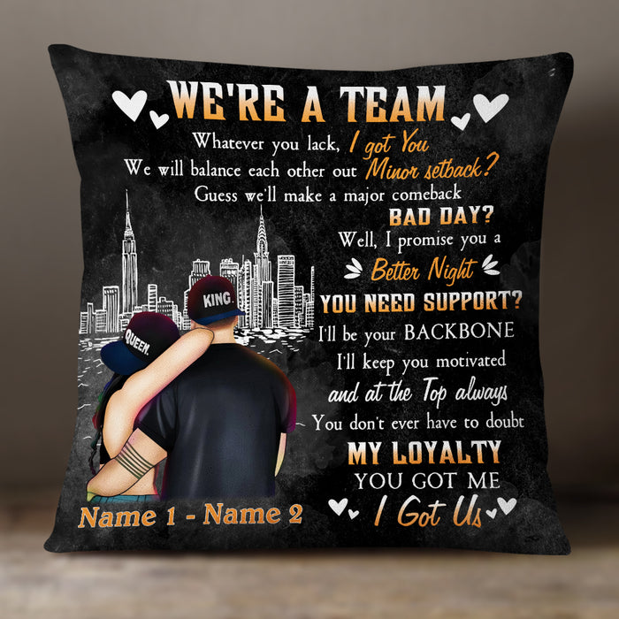 Personalized BWA Couple Pillow DB132 23O19 1