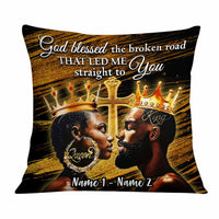 Personalized BWA Couple God Bless Pillow DB133 95O58 thumb 1