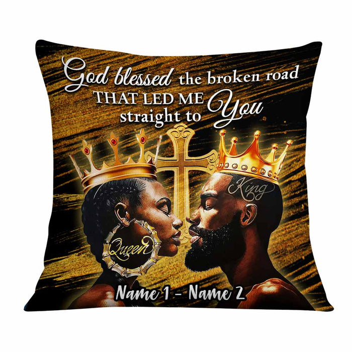 Personalized BWA Couple God Bless Pillow DB133 95O58 1