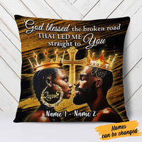Personalized BWA Couple God Bless Pillow DB133 95O58 thumb 1