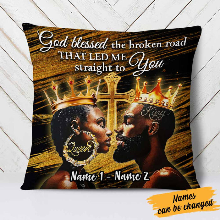 Personalized BWA Couple God Bless Pillow DB133 95O58 1