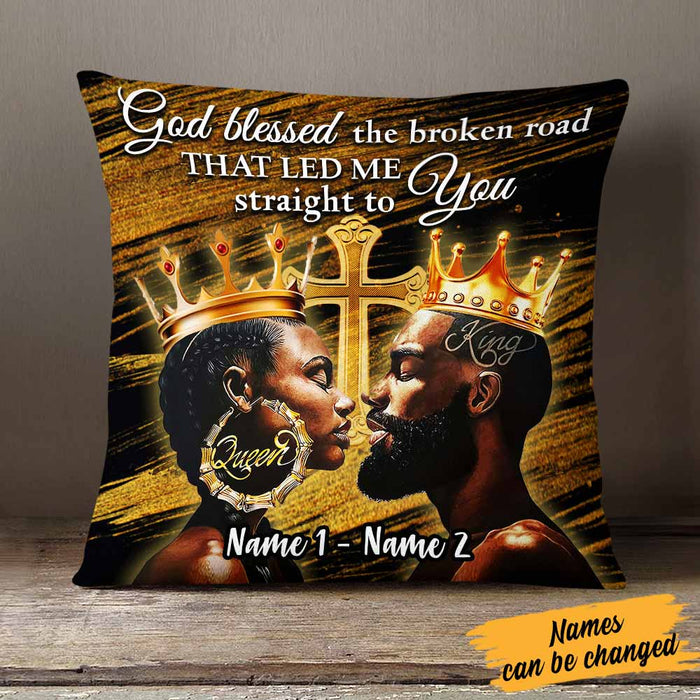 Personalized BWA Couple God Bless Pillow DB133 95O58 1