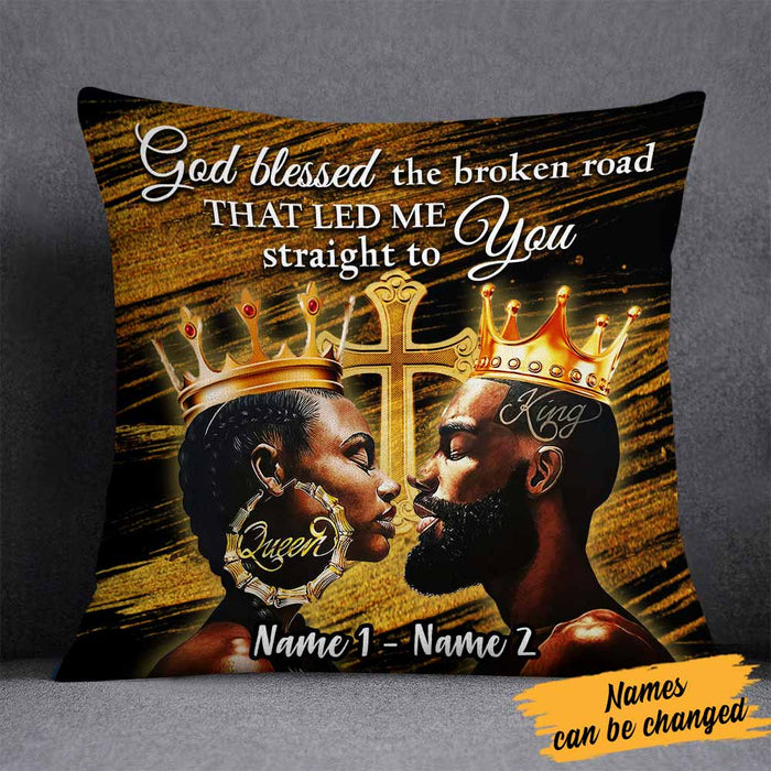 Personalized BWA Couple God Bless Pillow DB133 95O58 1