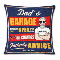 Personalized Garage Dad Grandpa Pillow DB113 26O23 thumb 1
