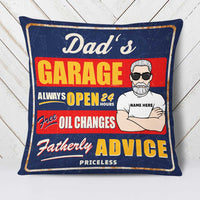 Personalized Garage Dad Grandpa Pillow DB113 26O23 thumb 1
