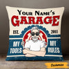 Personalized Garage My Tools My Rules Pillow DB114 26O47 1
