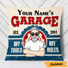 Personalized Garage My Tools My Rules Pillow DB114 26O47 1