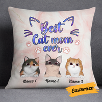 Personalized Cat Mom Pillow DB114 95O24 thumb 1