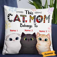Personalized Cat Mom Belongs Pillow DB162 81O36 thumb 1