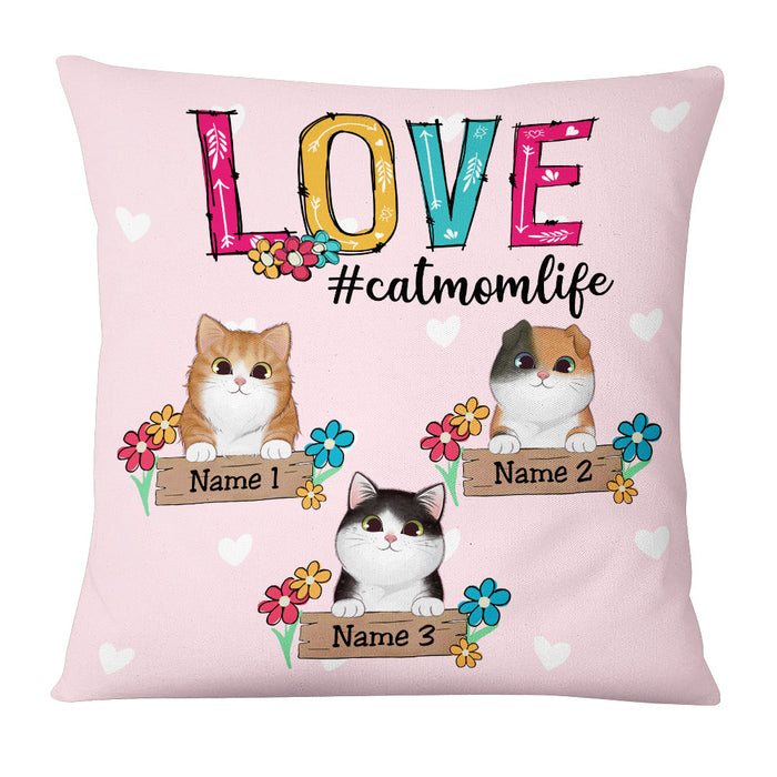 Personalized Cat Mom Love Pillow DB115 81O53 1