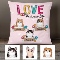 Personalized Cat Mom Love Pillow DB115 81O53 thumb 1