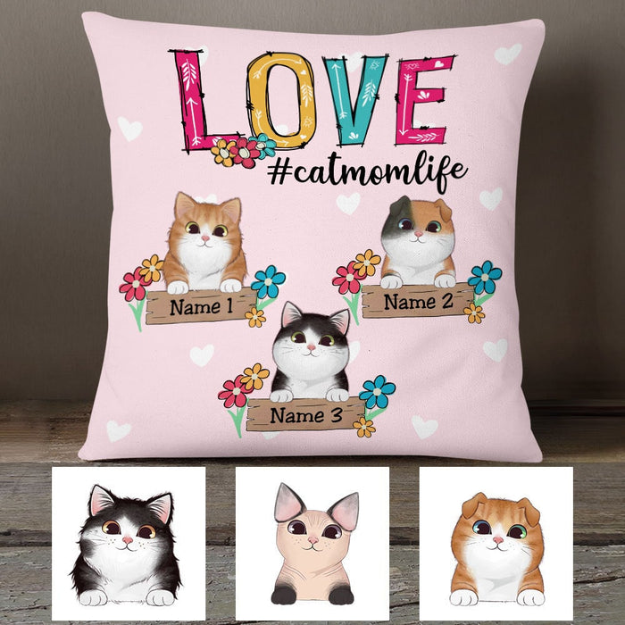 Personalized Cat Mom Love Pillow DB115 81O53 1