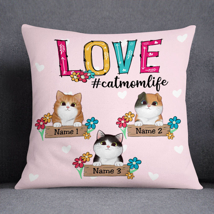 Personalized Cat Mom Love Pillow DB115 81O53 1