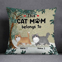Personalized This Cat Mom Belongs To Pillow DB112 85O58 thumb 1
