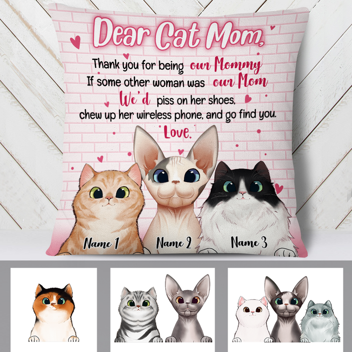 Personalized Cat Mom Pillow DB114 30O24 1