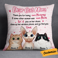 Personalized Cat Mom Pillow DB114 30O24 thumb 1