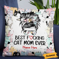 Personalized Cat Mom Pillow DB113 87O36 thumb 1