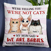 Personalized Cat Mom Pillow DB114 87O34 thumb 1
