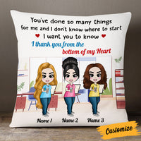 Personalized Colleagues From The Bottom Of My Heart Pillow DB158 26O53 thumb 1