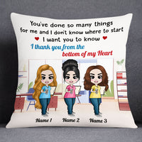 Personalized Colleagues From The Bottom Of My Heart Pillow DB158 26O53 thumb 1