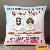 Personalized Old Couple Here I Am Pillow DB118 26O57 thumb 1
