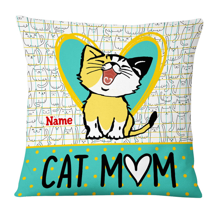 Personalized Cat Mom Pillow DB116 95O53 1